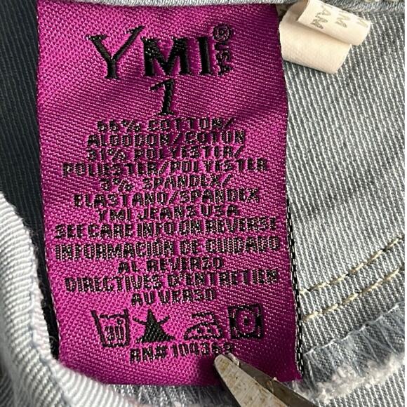 YMI Women's‎ Wannabettabutt Button Down Pencil Skirt Lightwash Size1/25 - Picture 8 of 10